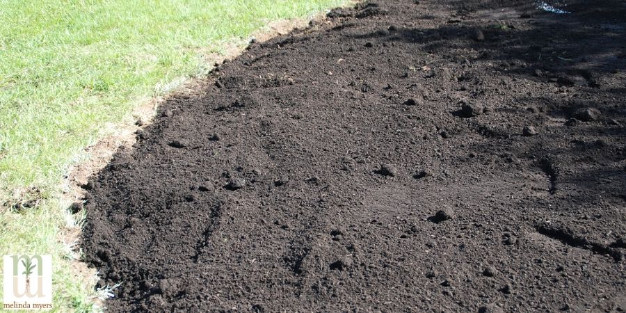 amended soil near lawn