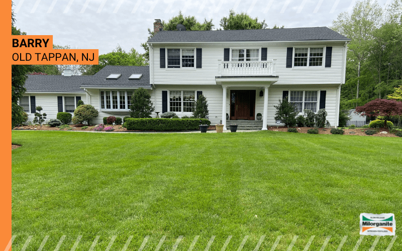 Tall and healthy lawn in NJ thanks to Milorganite.